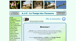 Desktop Screenshot of ajf-letempsdesvacances.fr