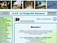 Tablet Screenshot of ajf-letempsdesvacances.fr
